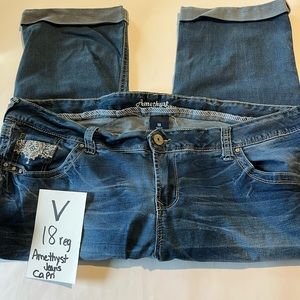 Amethyst jean capris 18 reg